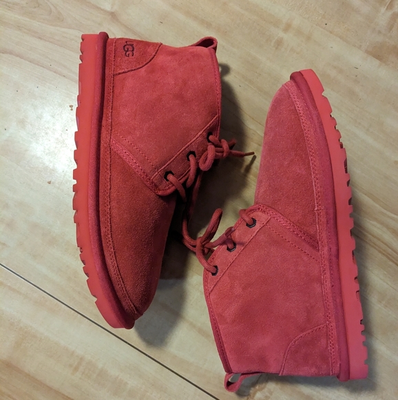 UGG men Neumel Chukka Boot NWOT Samba Red M8 W10 EU41 - Picture 7 of 8